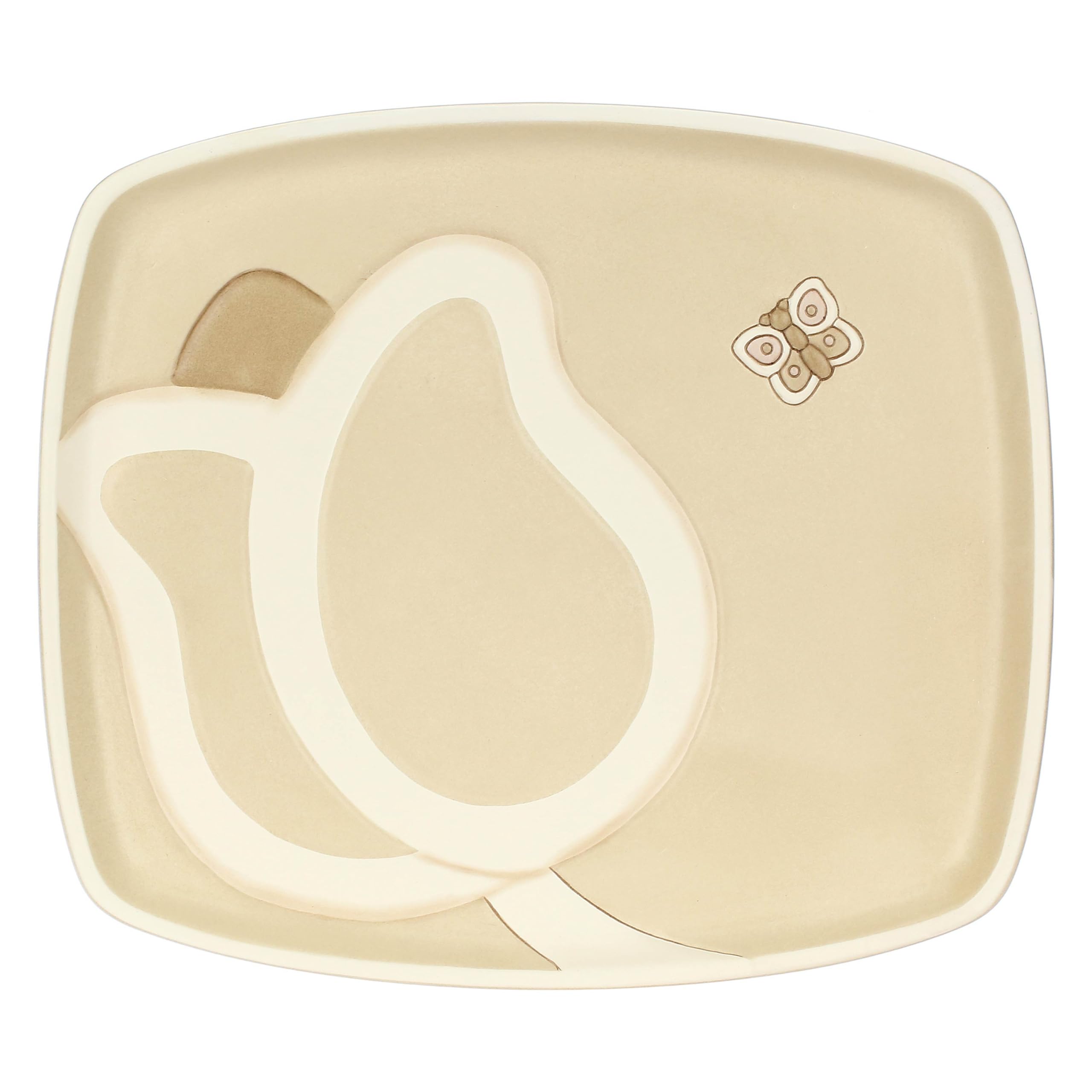 THUN, Centrotavola in Ceramica Decorata a Mano, Linea Iconic Elegance, Idea Regalo per la Casa, 30 x 28 x 2.5 cm