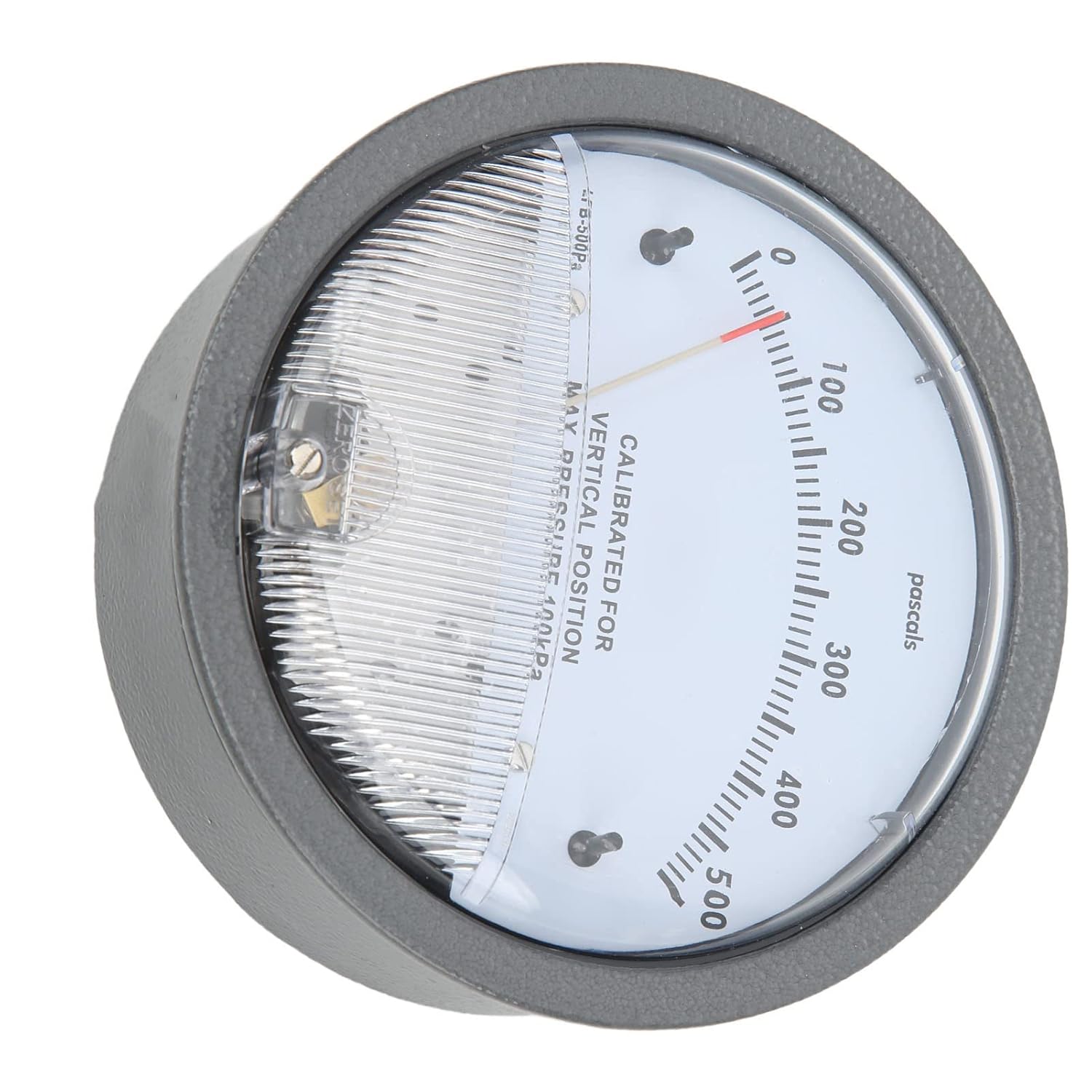 Differential Pressure Gauge, ±2% Dial with 1/8in NPT Aluminum Housing, Clear View Cover for Microelectronics and Environmental Engineering