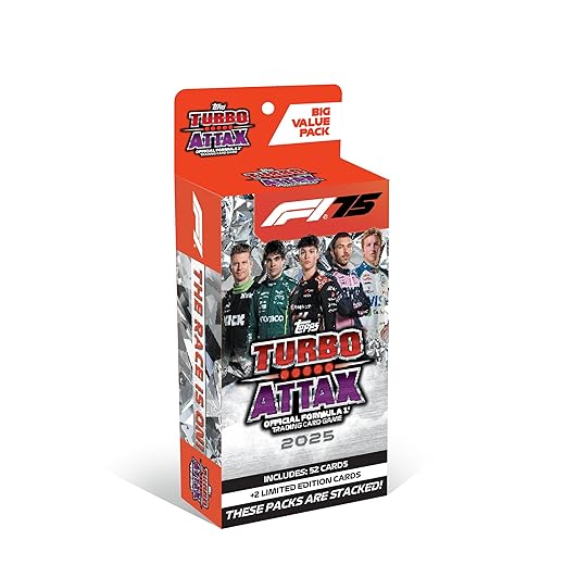 Topps Turbo Attax Formula 1® 2025 Trading and Collectible Card Game (Big Value Pack)