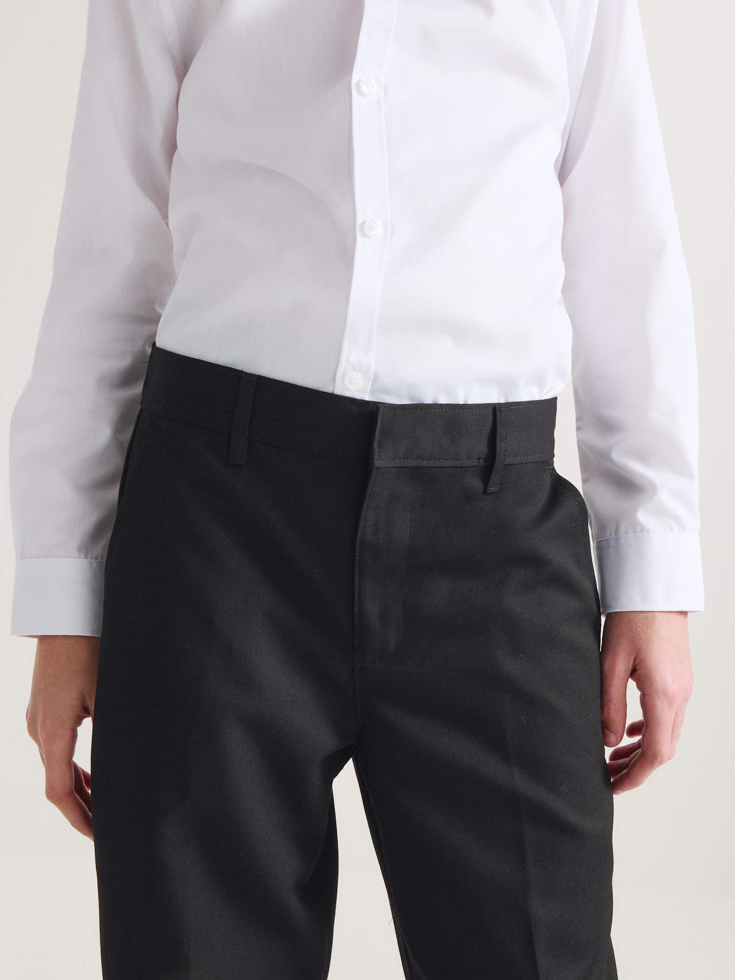 Marks & Spencer Pantalones Escolares de Largo Normal para Niño Pack de 2, Ajuste Normal