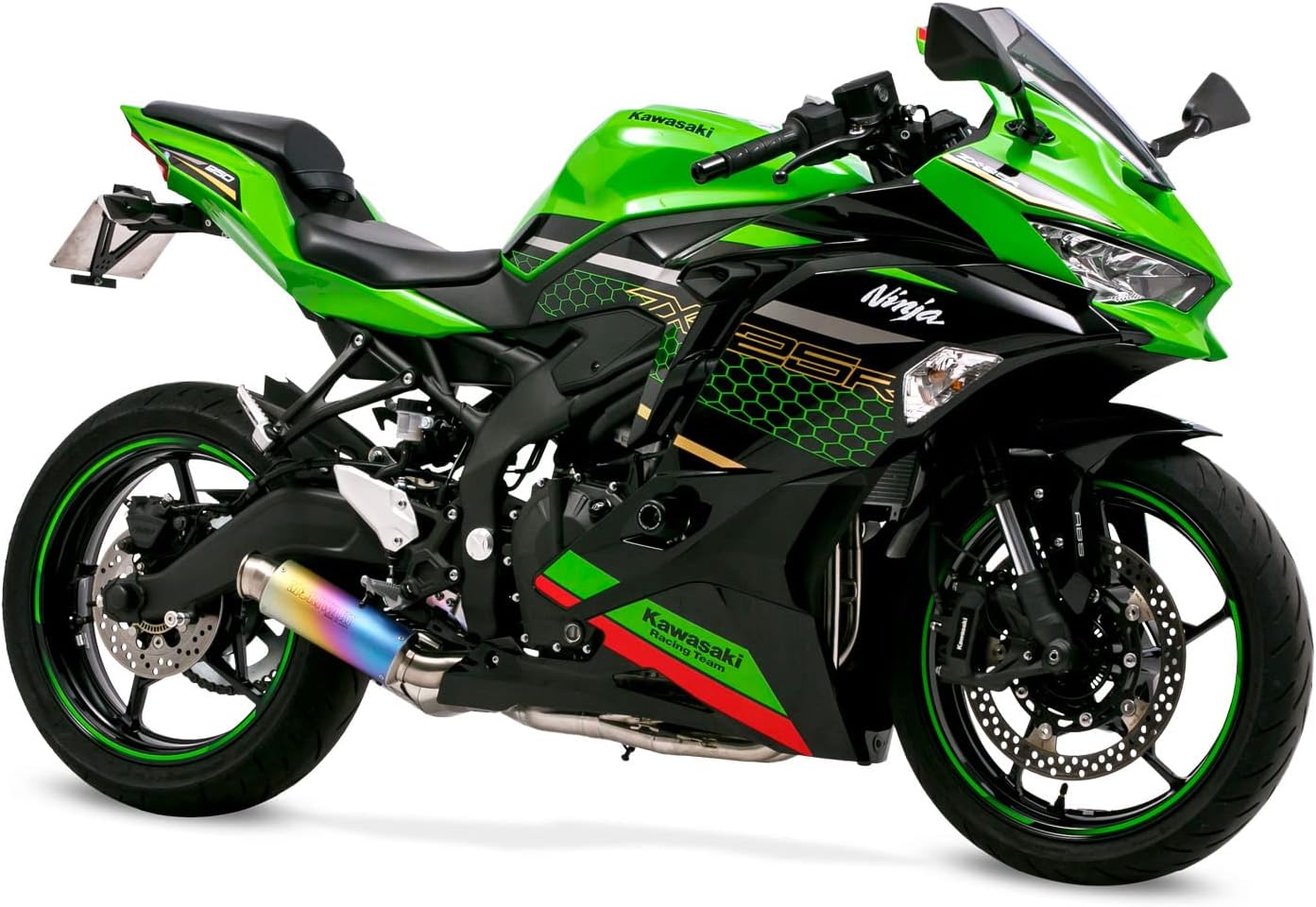めい 音比較】KAWASAKI 20- Ninja ZX-25R用 CROSS SHORT ZERO  モリワキ