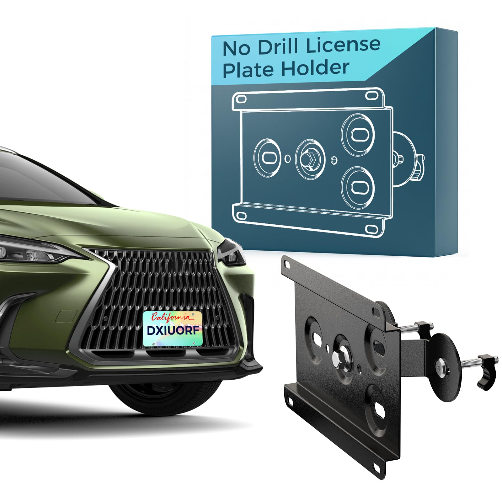 Amazon.com: No Drill Front Grille License Plate Frames License