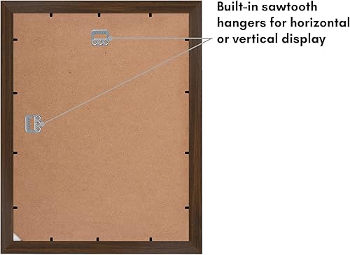 Miniatura 6 de Americanflat Portarretratos de 11 x 14 pulgadas con vidrio inastillable, para uso como marco de 5 x 7 pulgadas con paspartú o para fotos de 11 x 14
