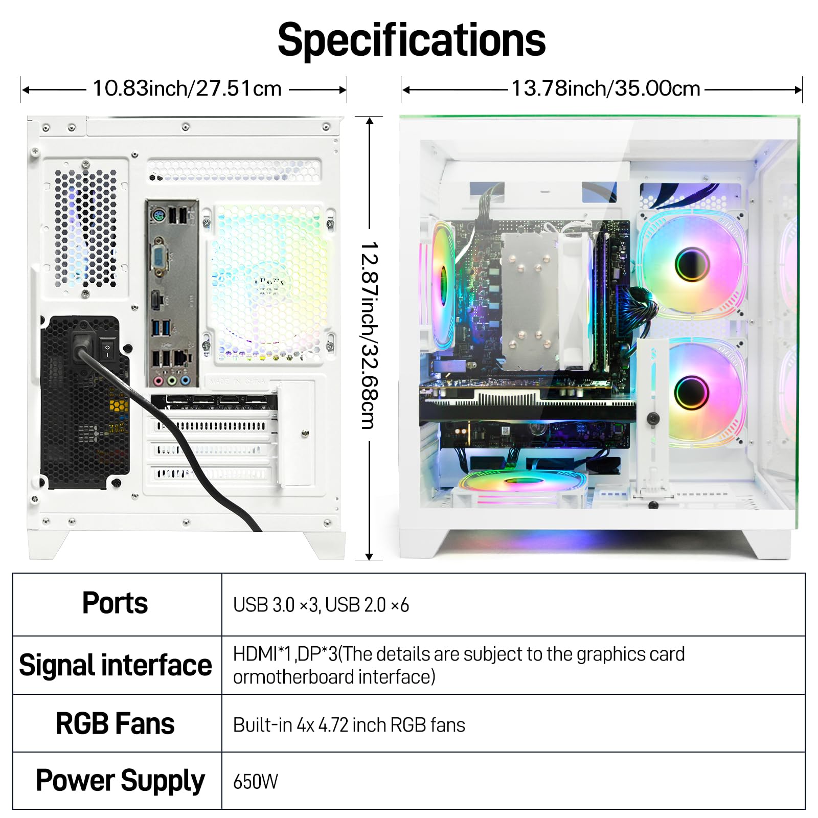Amazon.com: LXZ Gaming PC Desktop Ryzen 7 8700F | 32GB DDR5 RAM