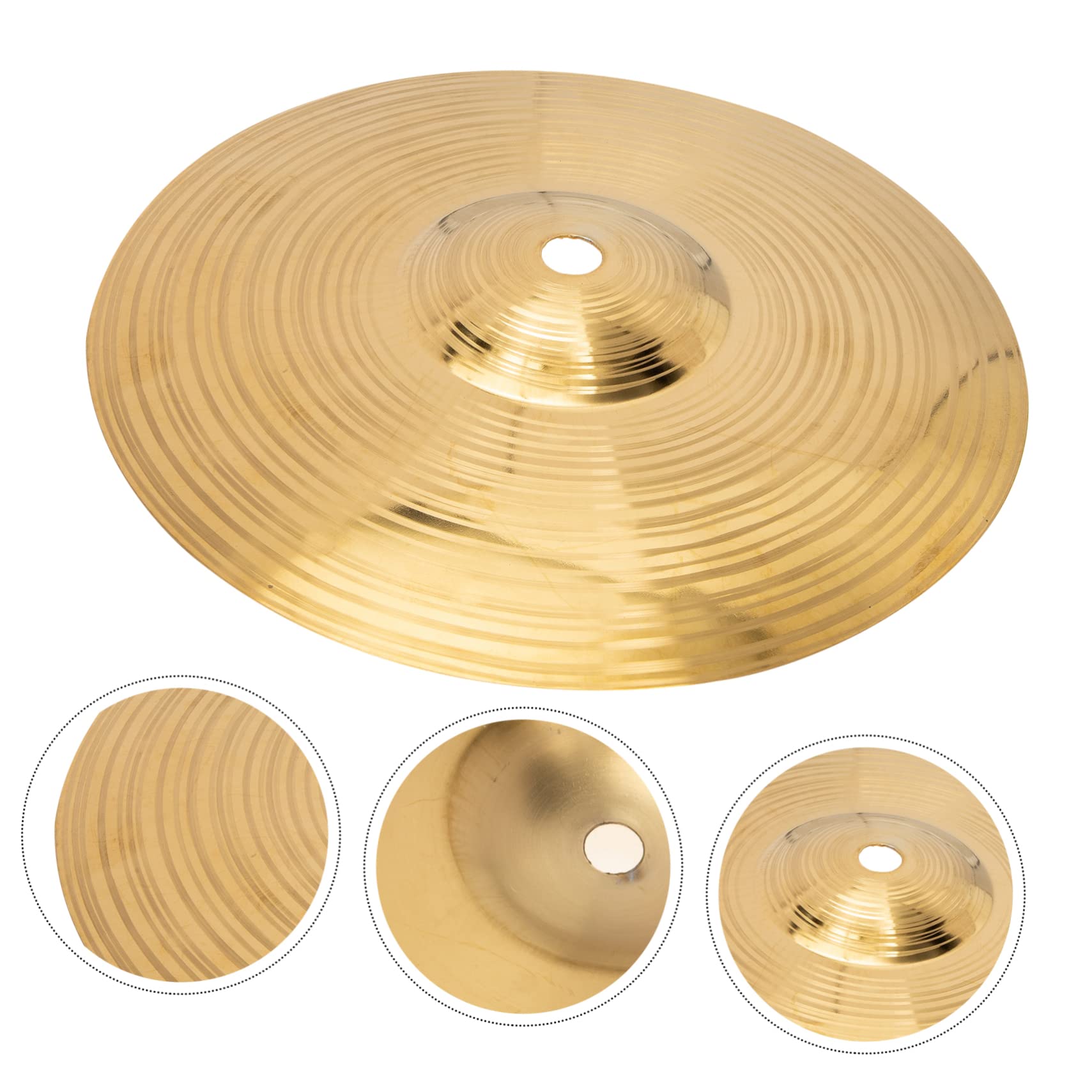 COSMEVIVI Percussion Accessory Replacement Cymbals Drum Cymbal Accessory Brass Material for Drum Kits