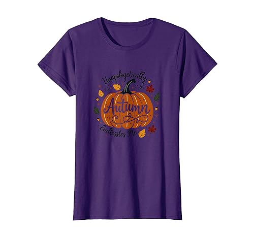 Unapologetically Autumn Pumpkin Women's Fall Statement T-Shirt