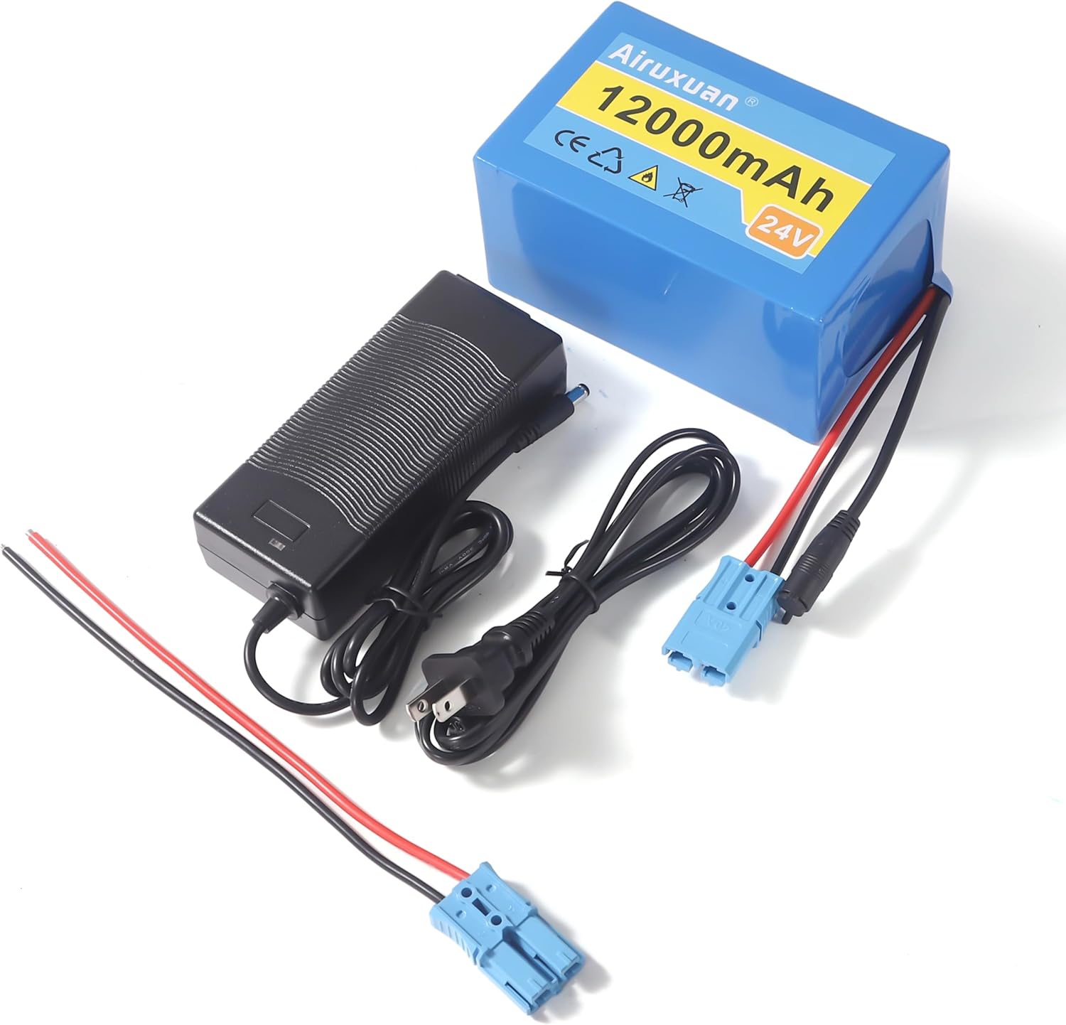 24V 12Ah Lithium Battery for Kids Ride-On Cars & Power Wheels, 25A BMS, 2A Fast Charger,Compatible with Dynacraft Realtree 24V UTVs & Disney Princess Carriage