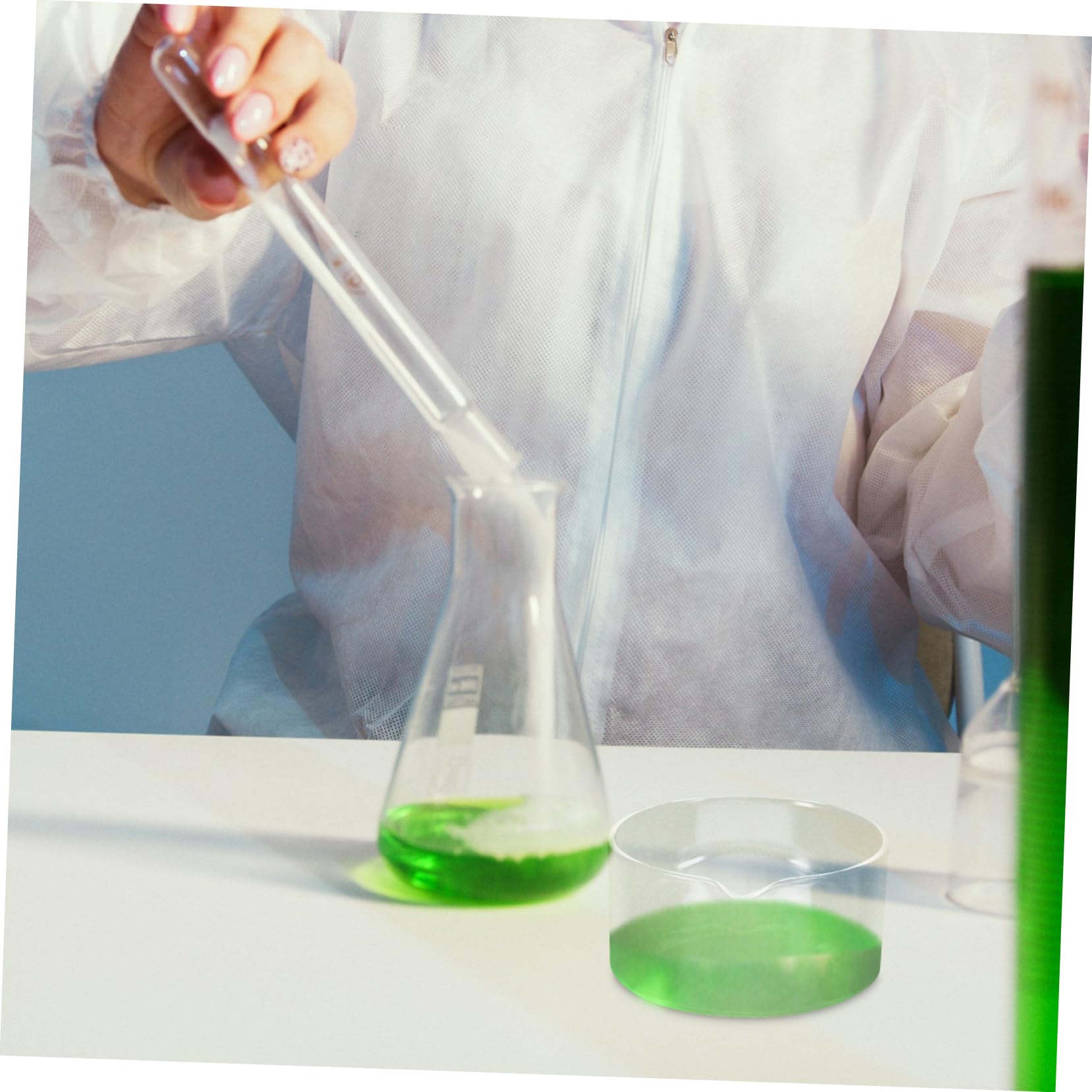 Cabilock Plat de Cristallisation pour Laboratoire Bec Verseur Facile à Manipuler en Verre Rond pour Applications Scientifiques et Biologie