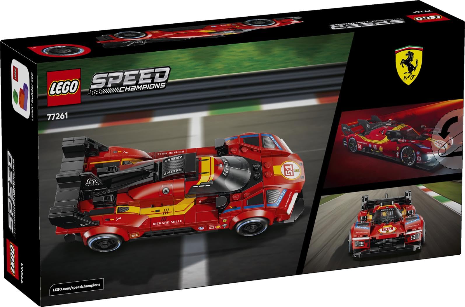 LEGO® Speed Champions Ferrari 499P - Ferrari Merch and Race Car Building Kit - 77261 — Amazon image 11