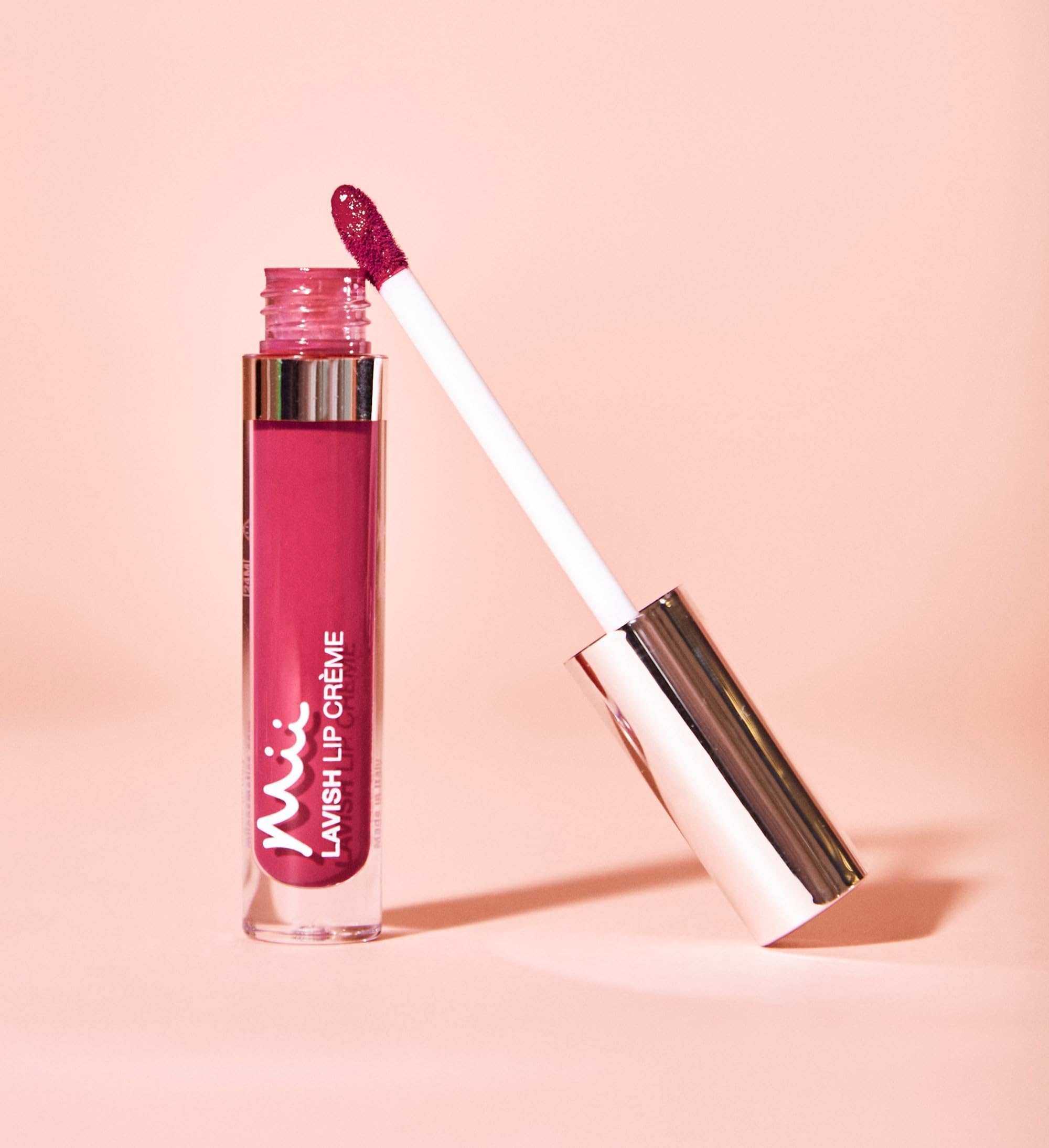 Mii Cosmetics Lavish Lip Crème Lip Gloss - Full-Coverage Colour, Non-Sticky Shine, Moisturising & Hydrating - Risque - Image 4