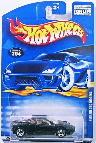 HOT WHEELS NEGRO FERRARI 360 MODENA #204