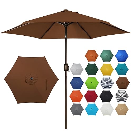 Blissun 7.5 ft Patio Umbrella, Yard Umbrella, Outdoor Market Umbrella