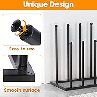 Vista 3 de Urban Deco Free Standing Shoe Racks, Boot Organizer for Tall Boots, Black Metal Boot Rack Fit for 4 Pairs, Shoe Organizer for Dorm Room, Entryway