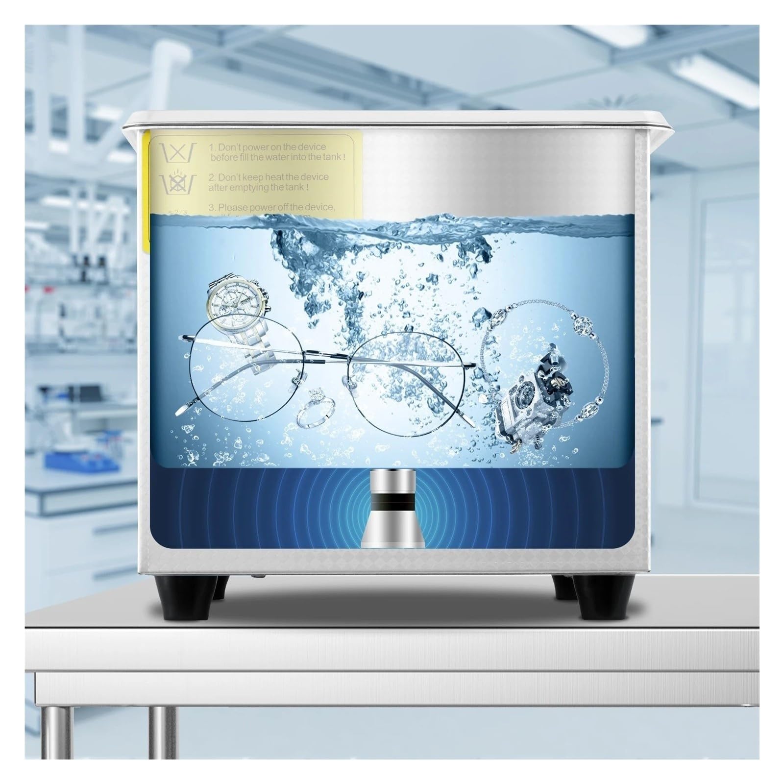 Limpiador ultrasónico, Ultrasonido portátil del contador de tiempo Digitaces la lavadora limpiador ultrasónico 1.3L