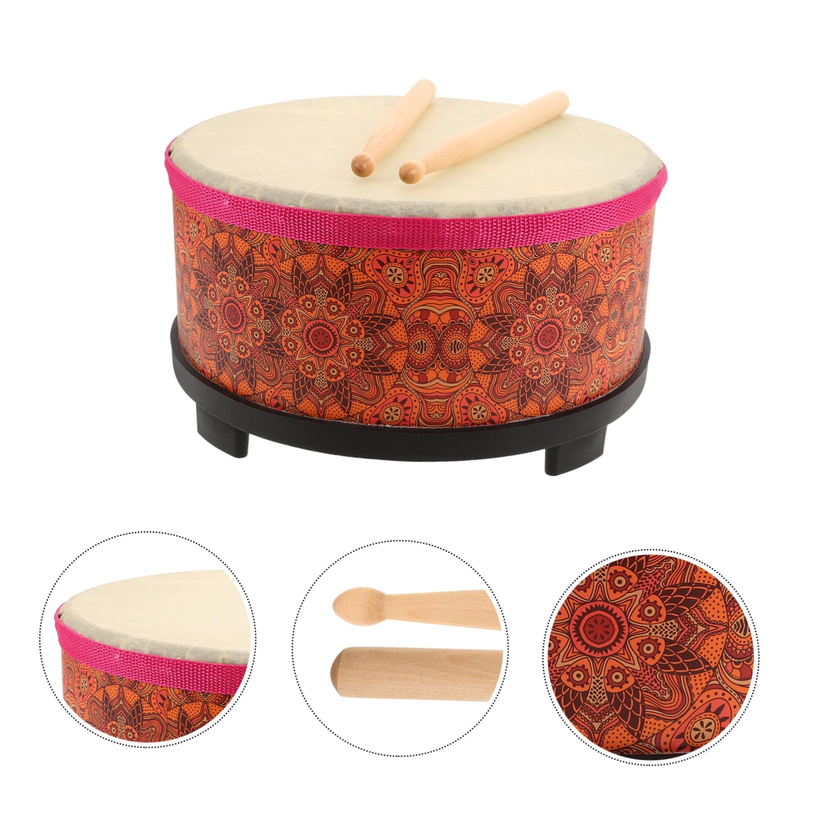 Instrument Perkusyjny Dla Dzieci Tradycyjny Bęben Muzyki Perkusji Uczenia Się Instrumentu Perkusyjnego Tradycyjny Drewniany Bęben Muzyczny Muzyka Do Nauki Drewno