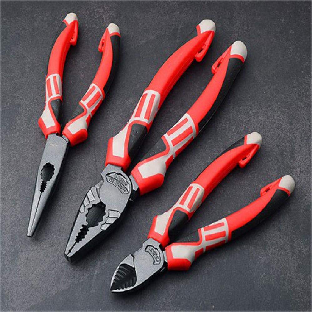 6 Piece Diagonal Cutting Pliers Set - Long Nose & Slip Joint Pliers For Automotive, Craft, DIY - View #6