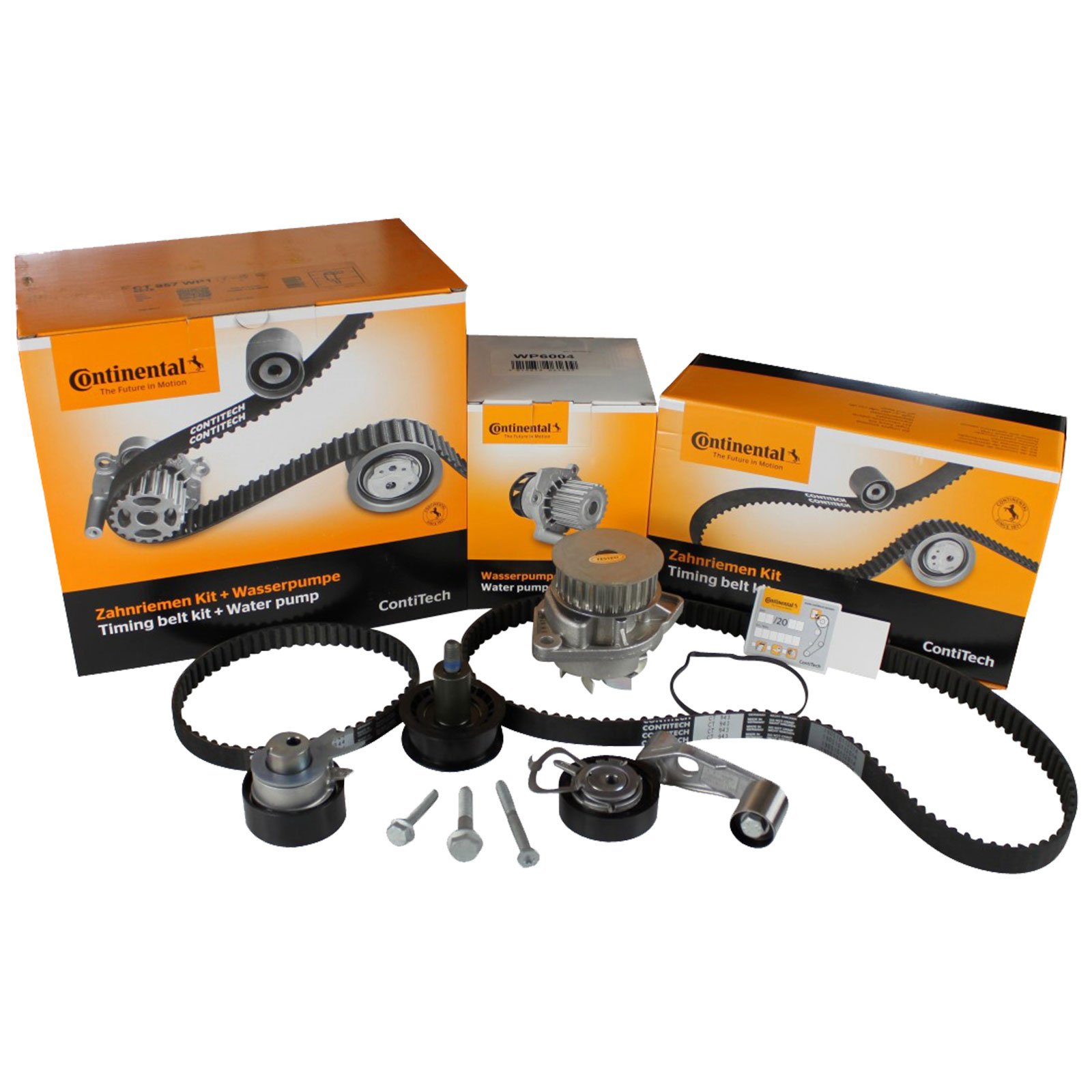 Inspektionspaket Contitech Zahnriemen-Satz CT957WP1 + Contitech Wasserpumpe + Priner Montagehandschuhe