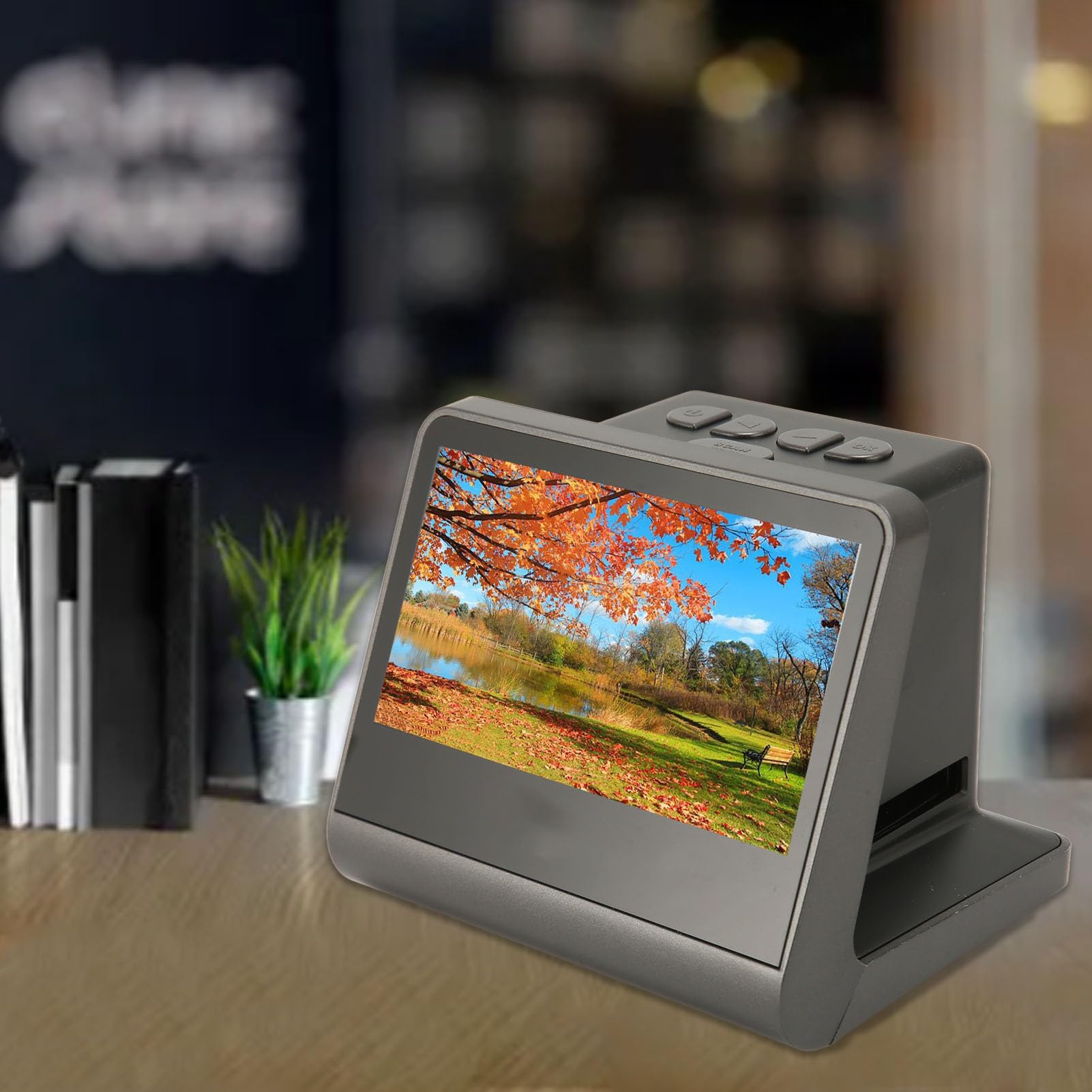 Scanner per pellicole con Schermo ad Alta Definizione da 24 MP/48 MP Pixel da 5 Pollici, Supporta pellicole Positive e Negative a Colori da 35 mm/135 mm/126 mm/110 mm/8 mm