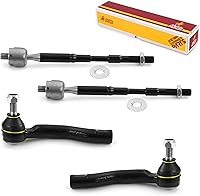 Vista 13 de Metrix Premium Chassis Parts - Kit de 4 piezas de extremos de barra de acoplamiento frontal exterior e interior compatible con Nissan Pathfinder