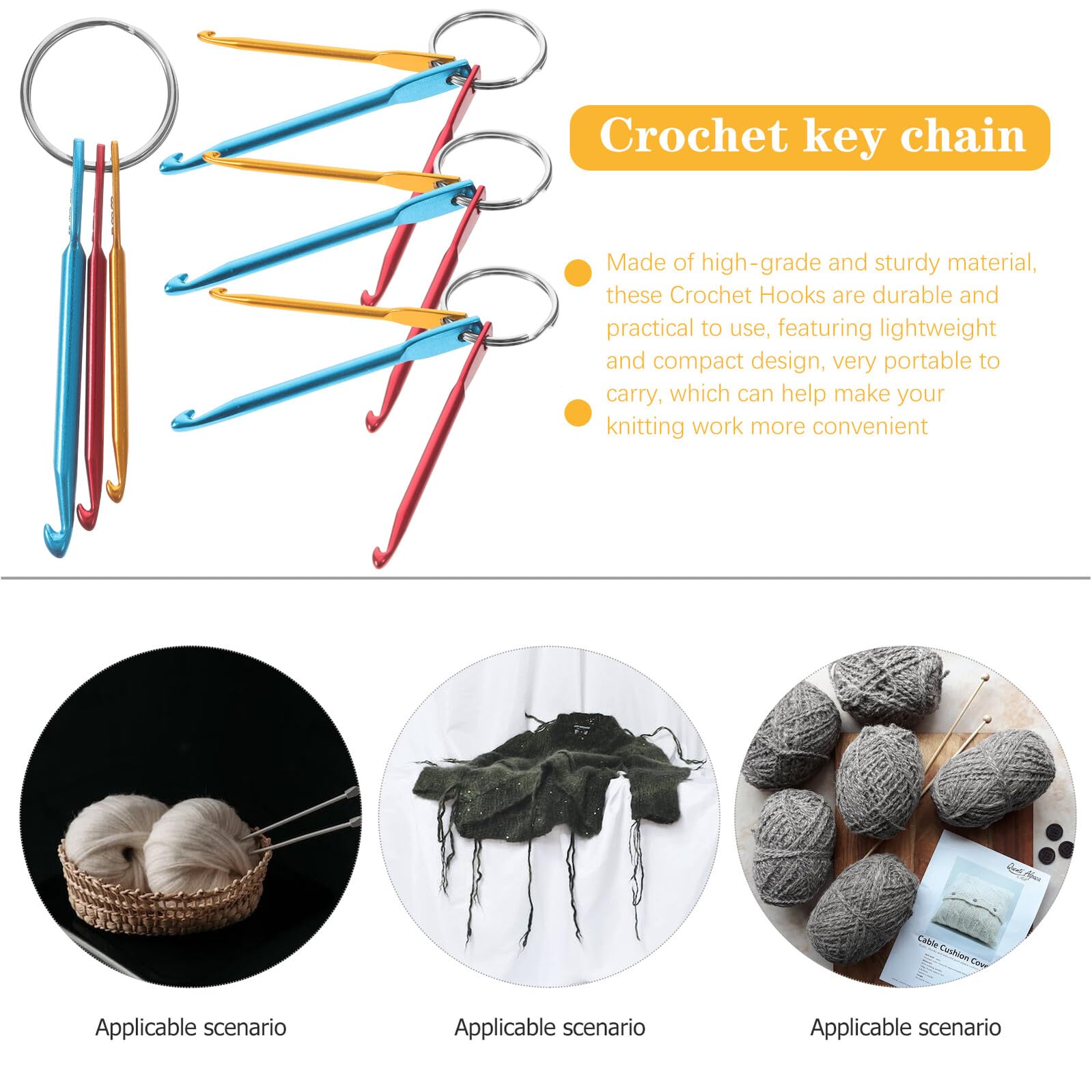Angoily 20 Pezzi Uncinetti Ergonomici per Uncinetto Accessori per Lavorare Maglia e Uncinetto Strumenti Resistenti e Comodi per Principianti e Appassionati Maglia