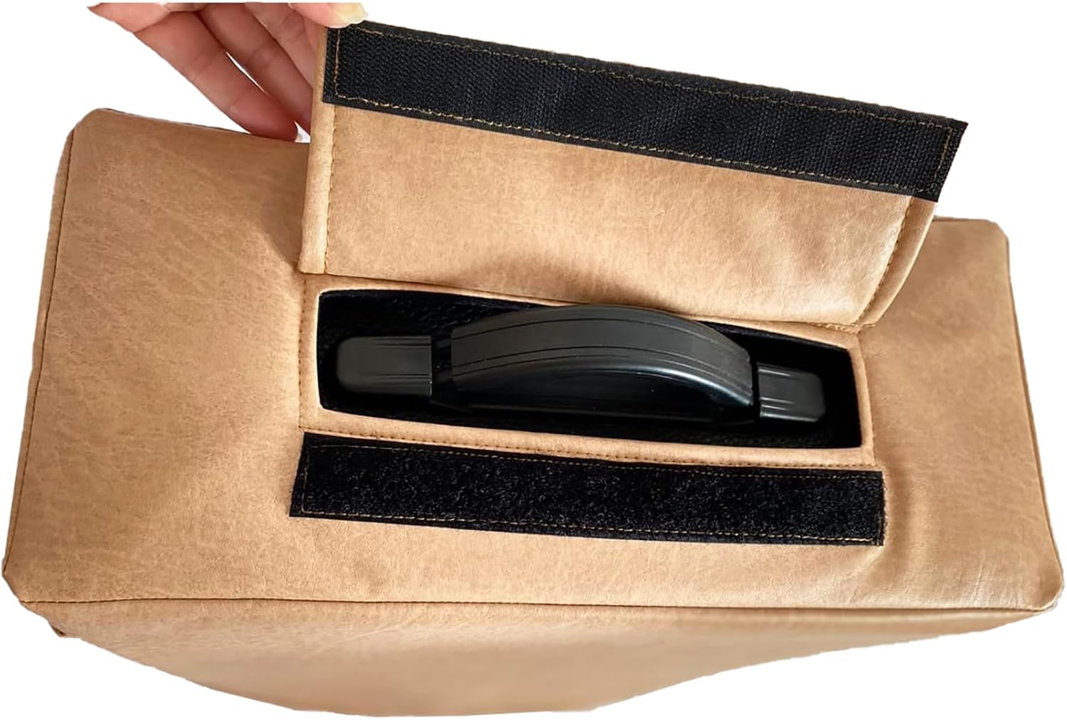 Protect'em Dust Covers Black Faux Leather Cover with a Pocket & Flap for Vox AC15C1 Custom, Camel, Amp-Code50-faux-cam-flpk