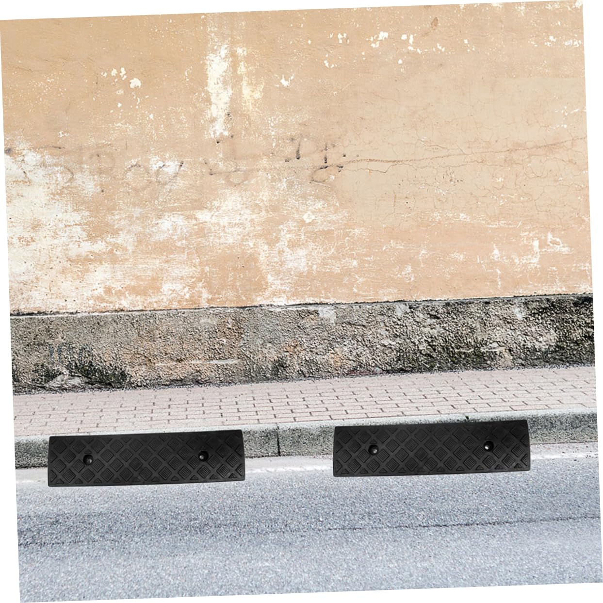 Rampe per Soglia Auto 2 Pezzi in Gomma Nero per Carico