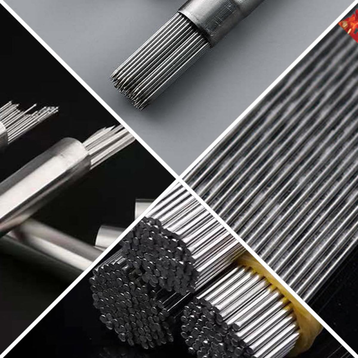 Brochetas para Asar 100 Piezas de Acero Inoxidable 304 Plateado | Resistencia a Altas Temperaturas y Corrosión, Transferencia Térmica Rápida, para Kebabs y Comida en Casa o Picnic