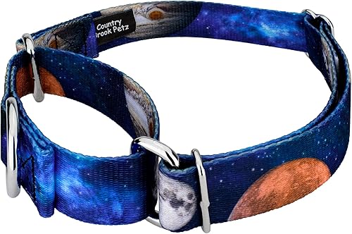 Miniatura 3 de Country Brook Petz - Collar y correa de perro Martingala Galactic Neighbors - Colección Geek Chic con 4 diseños para cualquier mega fan (1 pulgada,