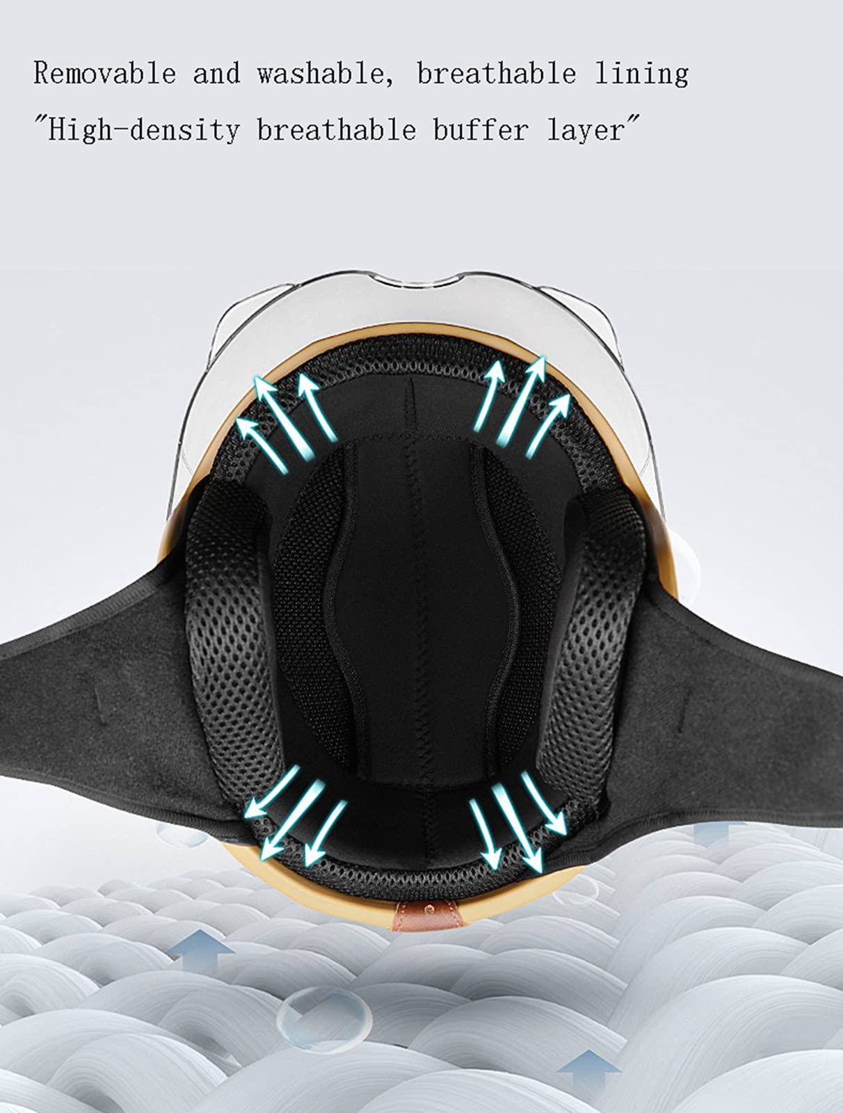Casco Moto Aperto, Casco Jet Vintage Pilot Cruiser Scooter, Casco Unisex Certificato ECE DOT B,M