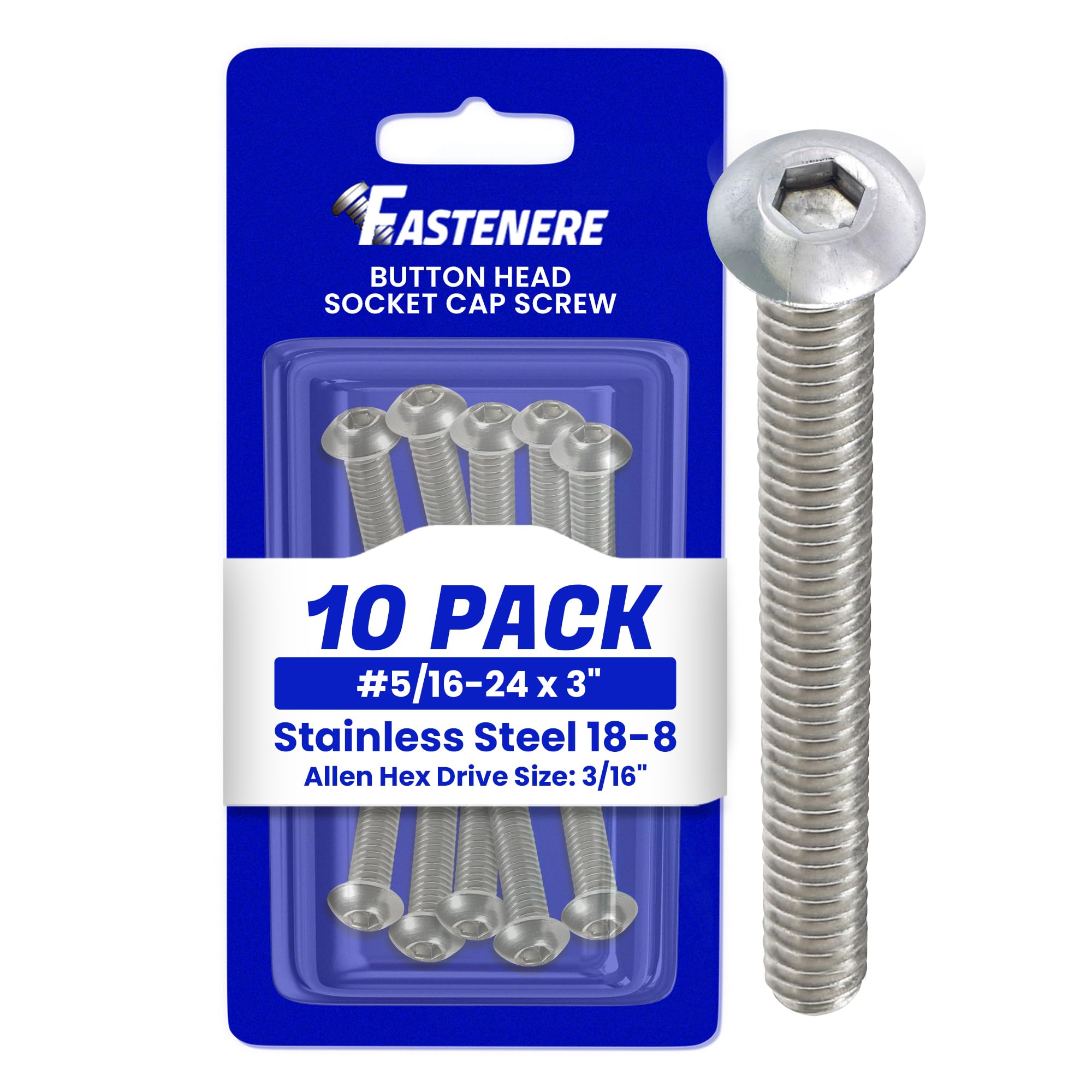 Stainless Steel Socket Head Screws - 10 Pack -11 Stainless Steel Socket Head Screws - 10 Pack -11