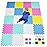 qqpp EVA Rubber 18 Tiles Interlocking Puzzle Foam Floor Mats - Baby Play Mat for Playing | Exercise Mat for Home Workout. QC-ACEGHb18N