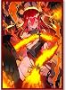 Volcanic Island 60ct Holographic Flashing Top Loading Trading Card Sleeves Deck Protector for YuGiOhJapanese Sized Cards 63x90mm Promethean Princess, Bestower of Flames