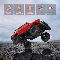 Vista 3 de RC Crawler 116 Escala RC Rock Crawler, WPL C54 All Terrain RC Car RTR 4x4 Off-Road Camiones de control remoto con luces LED y dos