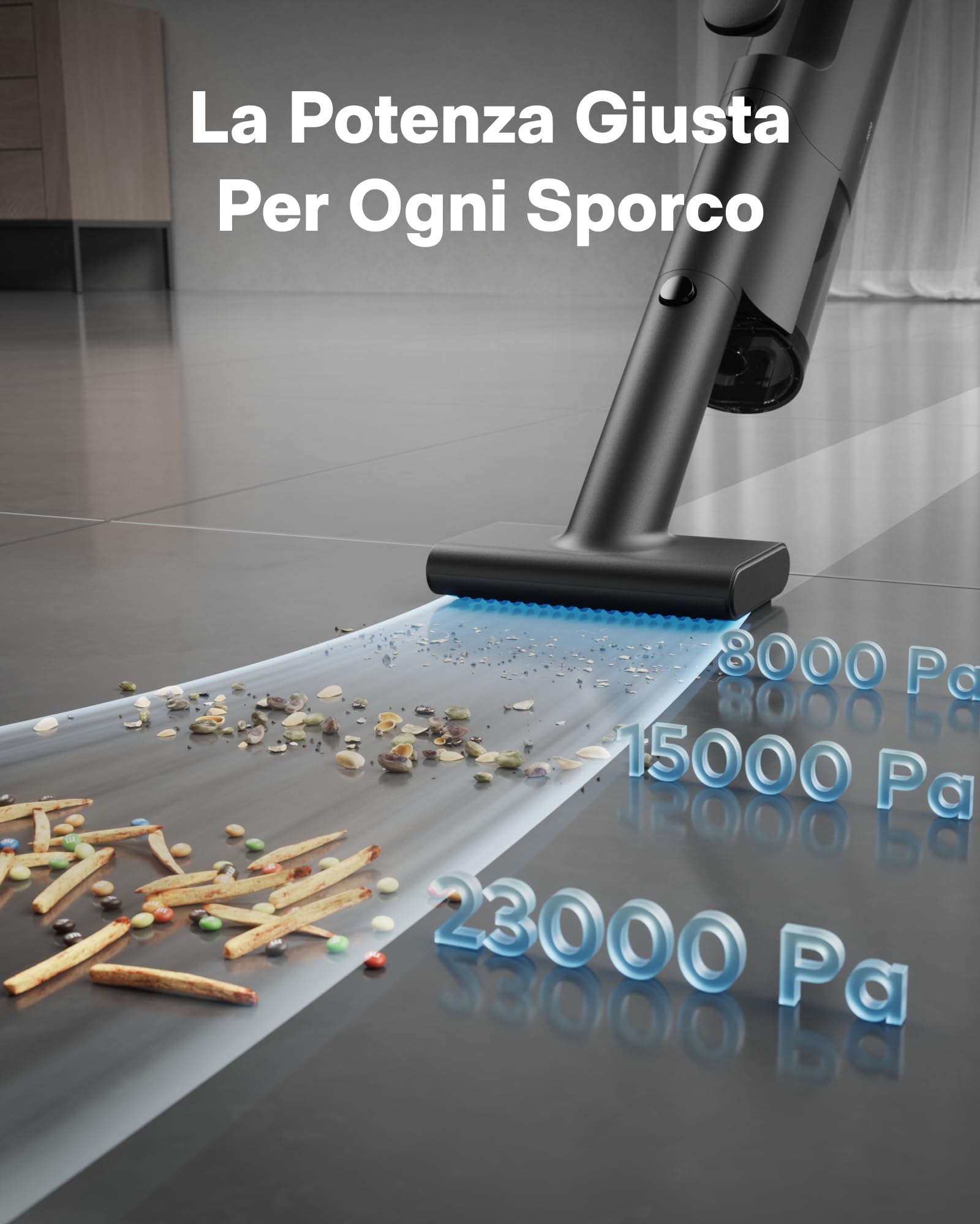 HOTO BlowVac™ Aspirapolvere Auto, 23000Pa Aspirabriciole Senza Fili Potente, 3 Modalità di Aspirazione, 2 in 1 con Funzione Soffiatore, Aspirapolvere Portatile per Auto, Scrivania, Barca, Casa
