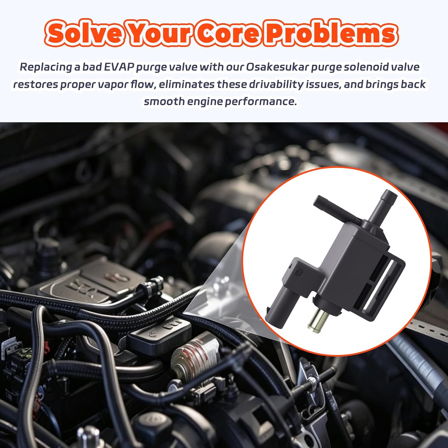 CJ5G-9K378-BB Turbocharger Boost Solenoid Valve – Compatible With Ford Fusion 2013-2015, Escape 2013-2016, Transit Connect 2014-2016 1.6L
