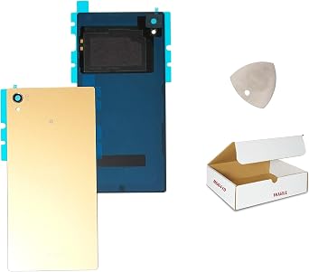 Replacement Compatible for Xperia Z5 Premium 5.5" Screen E6853 E6833 E6883 Rear Back Glass Cover with NFC Chip and Opening Tool Gold