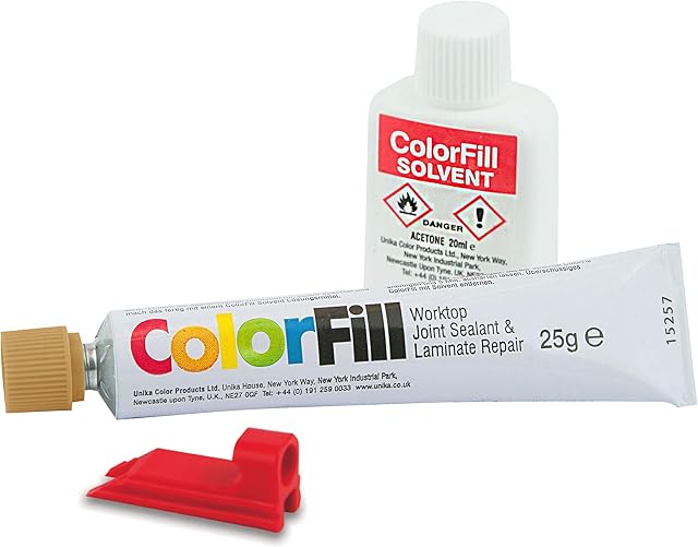 ColorFill Worktop Joint Sealant/Repairer and Solvent - Beech (CF009)