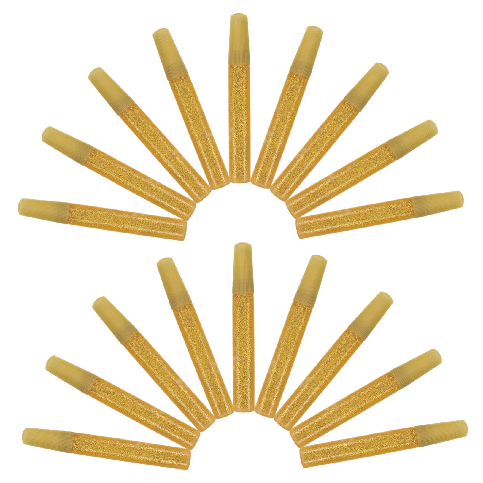 50 Glitzerklebestifte Gold für Kinder Bastelkleber mit Feiner Verarbeitung und Vielseitigem Design zum Malen und Kleben von Bastelprojekten