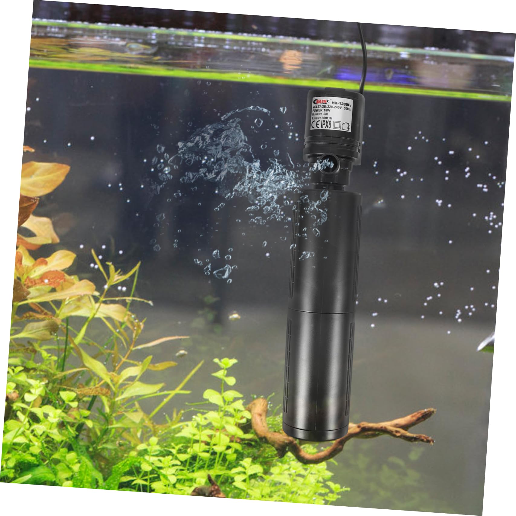 Happyyami Aquarium Innenfilter Wasserfilterpumpe Multifunktionale Zirkulationspumpe Für Süß Und Salzwasseraquarien Leise Und Platzsparend Fischliebhaber