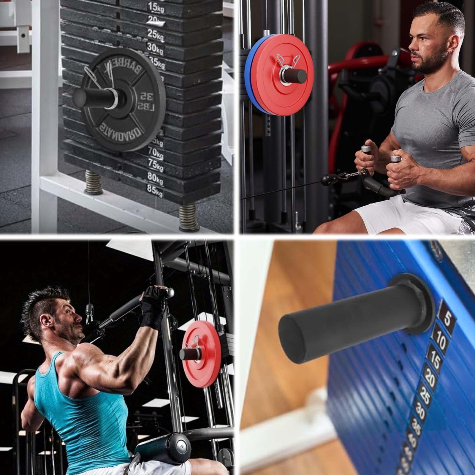 Perno per Pacco Pesi per Stazione di Allenamento, 10 * 100mm+Molla a 3 eliche, Palestra Pin per Peso, Perno di Caricamento Dischi,Perno per pila di Pesi da Palestra, Adatto per Palestra Domestica