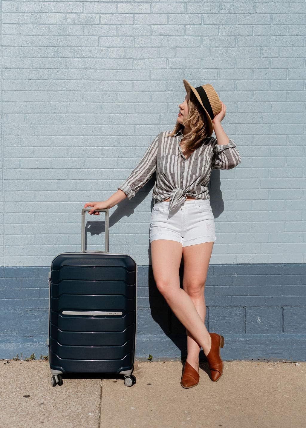 Samsonite Freeform 2-Piece Luggage Set - Carry-On & Large Checked Luggage with Dual Spinner Wheels - Durable Polypropylene Hardshell - TSA Lock view 2