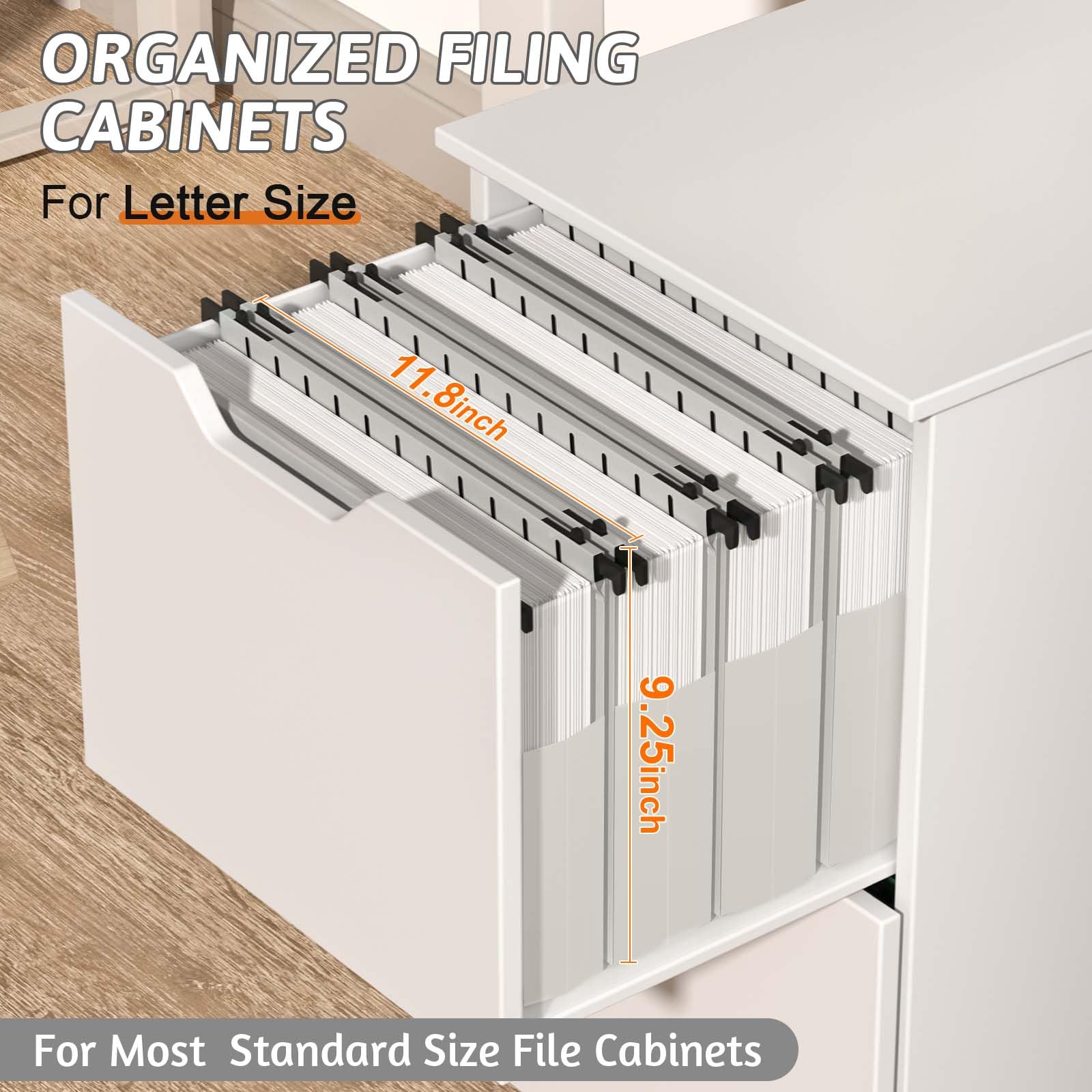 Carpeta colgante de plástico de capacidad extra, tamaño carta, paquete de 12 carpetas colgantes reforzadas, diseño expandible lateral, expansión resistente de 2 pulgadas, organizador colgante