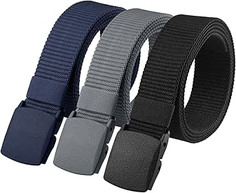 Pilot Tactische Riem, Automatische Riemgesp, Stijlvolle Nylon Riem In Casual Stijl Voor Heren, Tactische Gespriem Voor Heren (59in,Blue