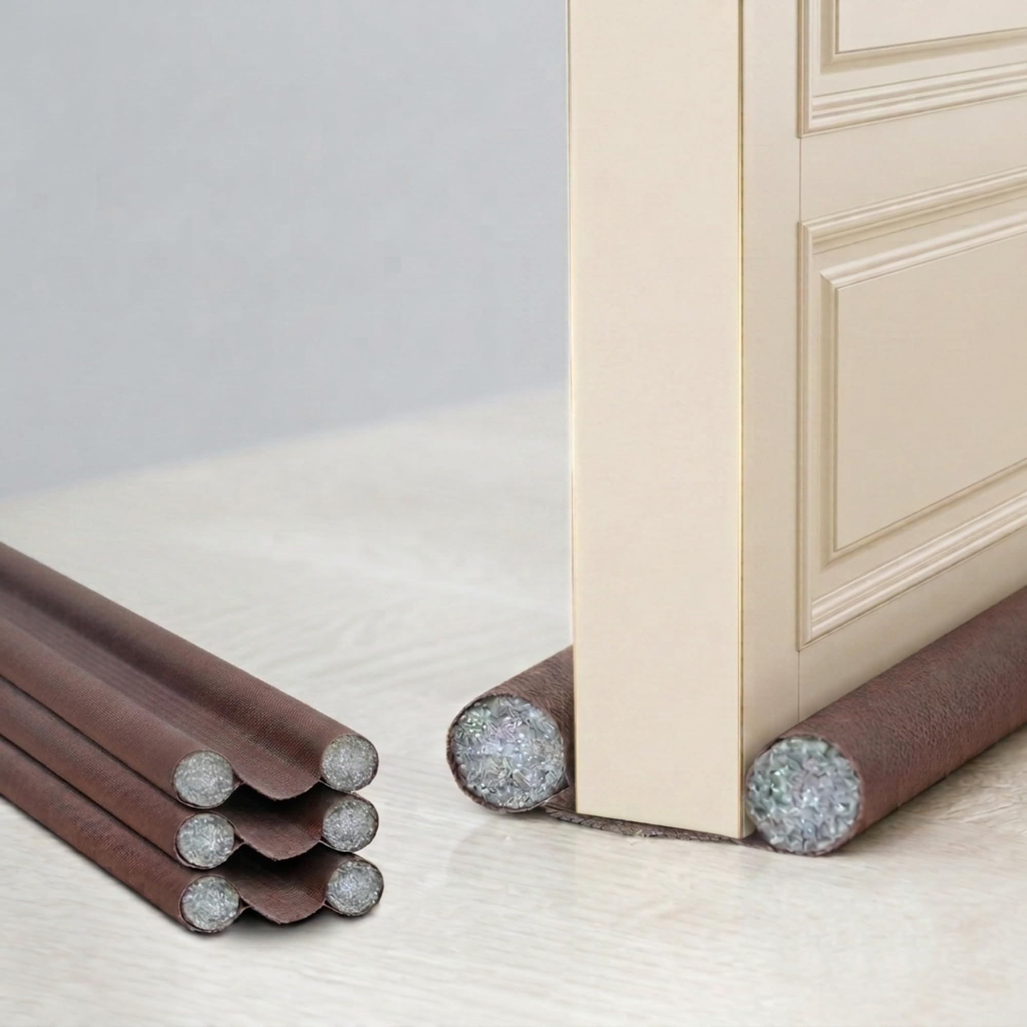 (42 Inches, Pack of 3) PVC Door Guard Gap Filler for Door Bottom Seal Strip - Sound-Proof, Reduce Noise, Energy Saving Door Stopper for Reduce Door Dust, Door Guard for Home-image-28
