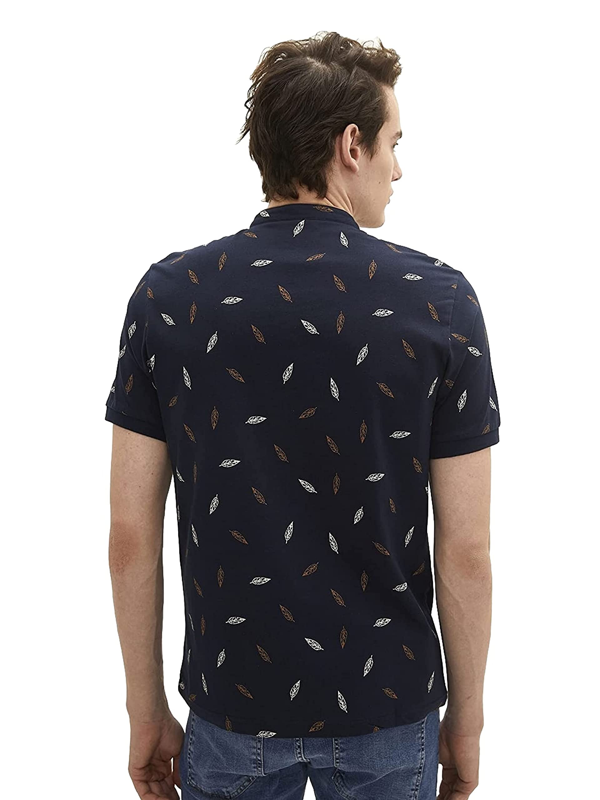 Casual Judge Collar Short Sleeve Patterned Men'S