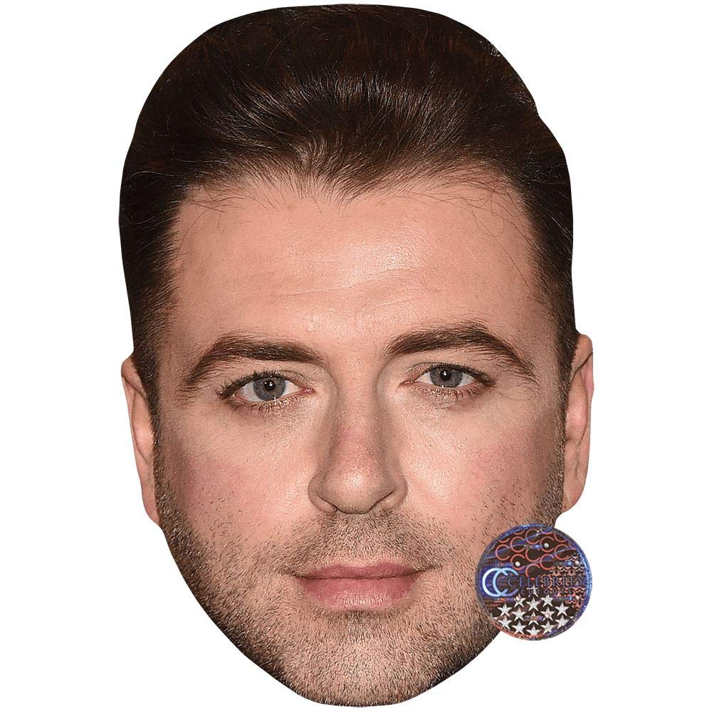 Celebrity Cutouts Lifelike Markus Feehily (Beard) Celebrity Mask, Flat Card Face, Fancy Dress Mask