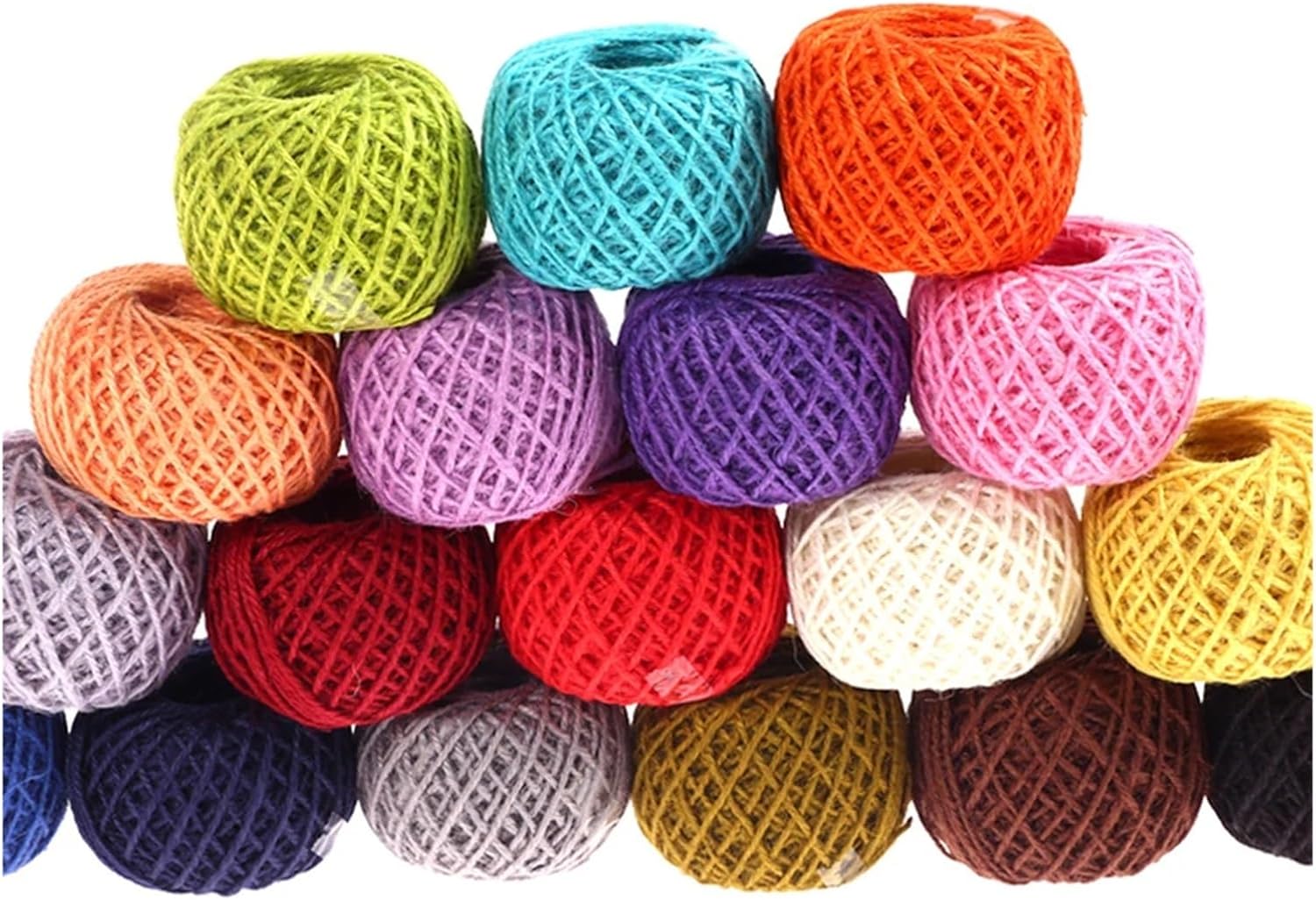 50M Thick Hemp Rope Natural Jute Hemp Rope Hemp Rope Wedding Gift Wrapping Rope DIY Scrapbooking Craft Decoration(Orange red)