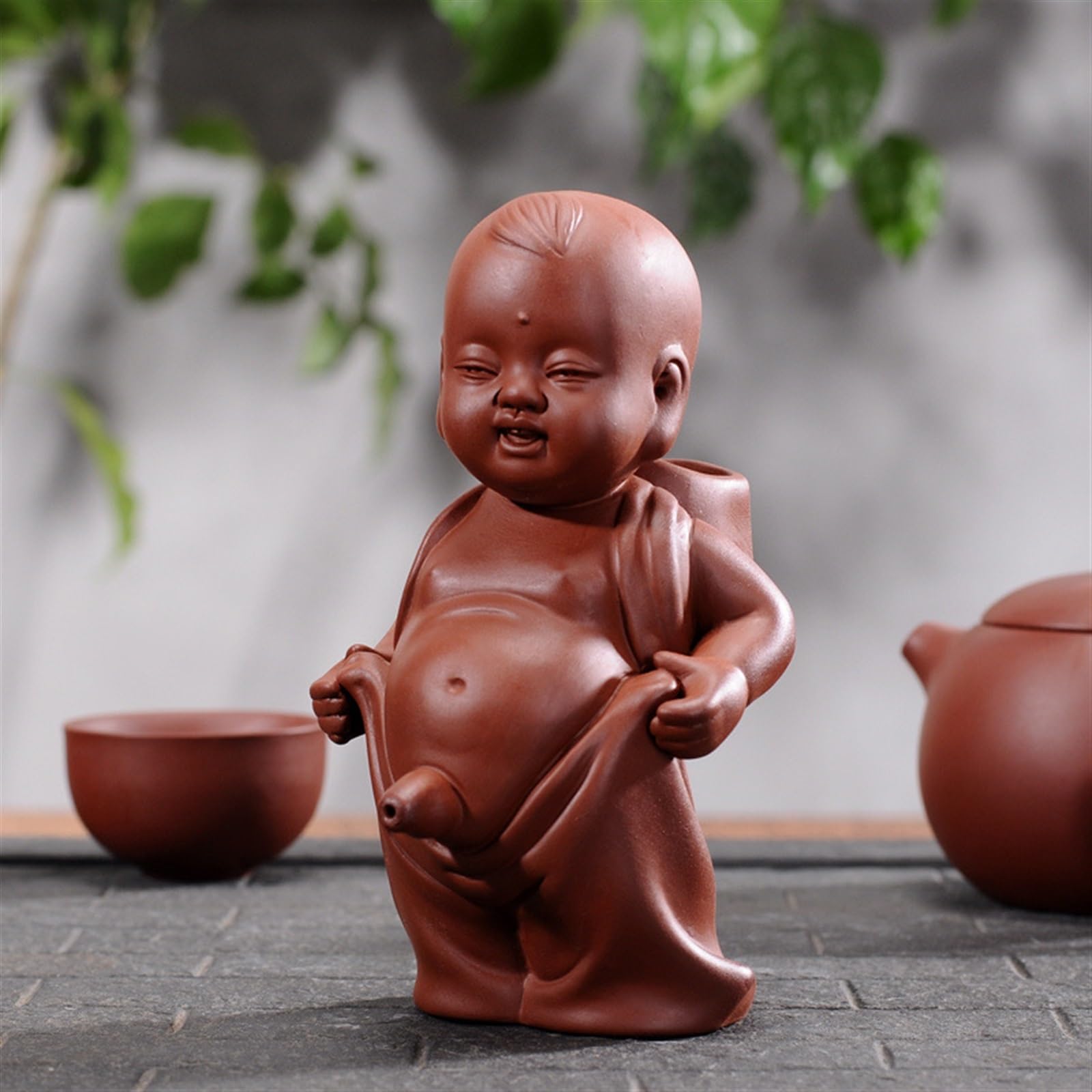 Amazon.com: LYHHGS Creative Zisha Peeing Tea Pet Doll Decoration