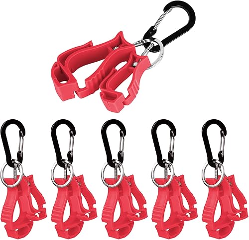Miniatura 1 de NANHONG 6 clips de guantes para guantes de trabajo, trabajador de construcción para lentes, cascos, guantes y clip