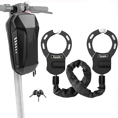 Cerradura de scooter, cerradura de scooter eléctrico antirrobo, cerradura de scooter eléctrico con protección contra arañazos de silicona, incluye